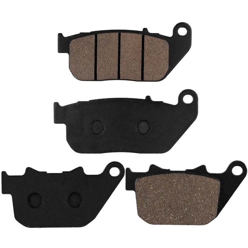 Cyleto Front and Rear Brake Pads for HARLEY DAVIDSON Sportster 1200 XL1200C Custom 2004-2013 /Sportster 883 SuperLow Custom/ XL1200L Sportster Low 2007 2008 2009 2010 2011 - Image 2